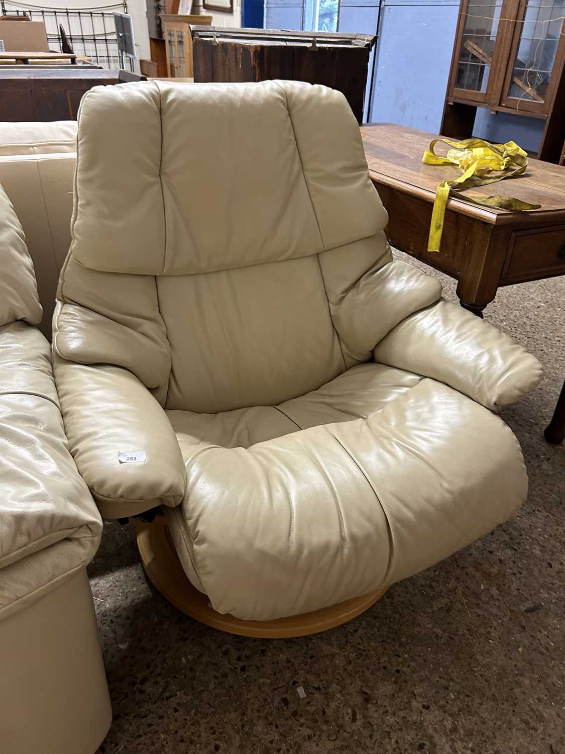 A Stressless leather recliner chair