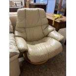A Stressless leather recliner chair