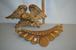Gilt wood mounts for a mirror