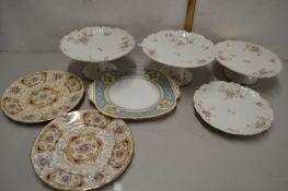 Mixed Lot: Porcelain part dessert service