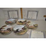 Group of Royal Doulton John Stanford horse collectors plates with certificates