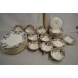 Quantity of Royal Cauldon Victoria pattern table wares