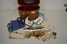 Case of various assorted costume jewellery