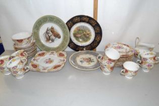 Quantity of Tuscan Provence pattern tea and table wares together with further mixed items