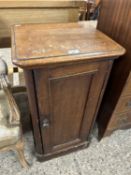 Victorian mahogany combination bedside cabinet and wash stand