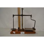 Set of vintage postal scales and weights