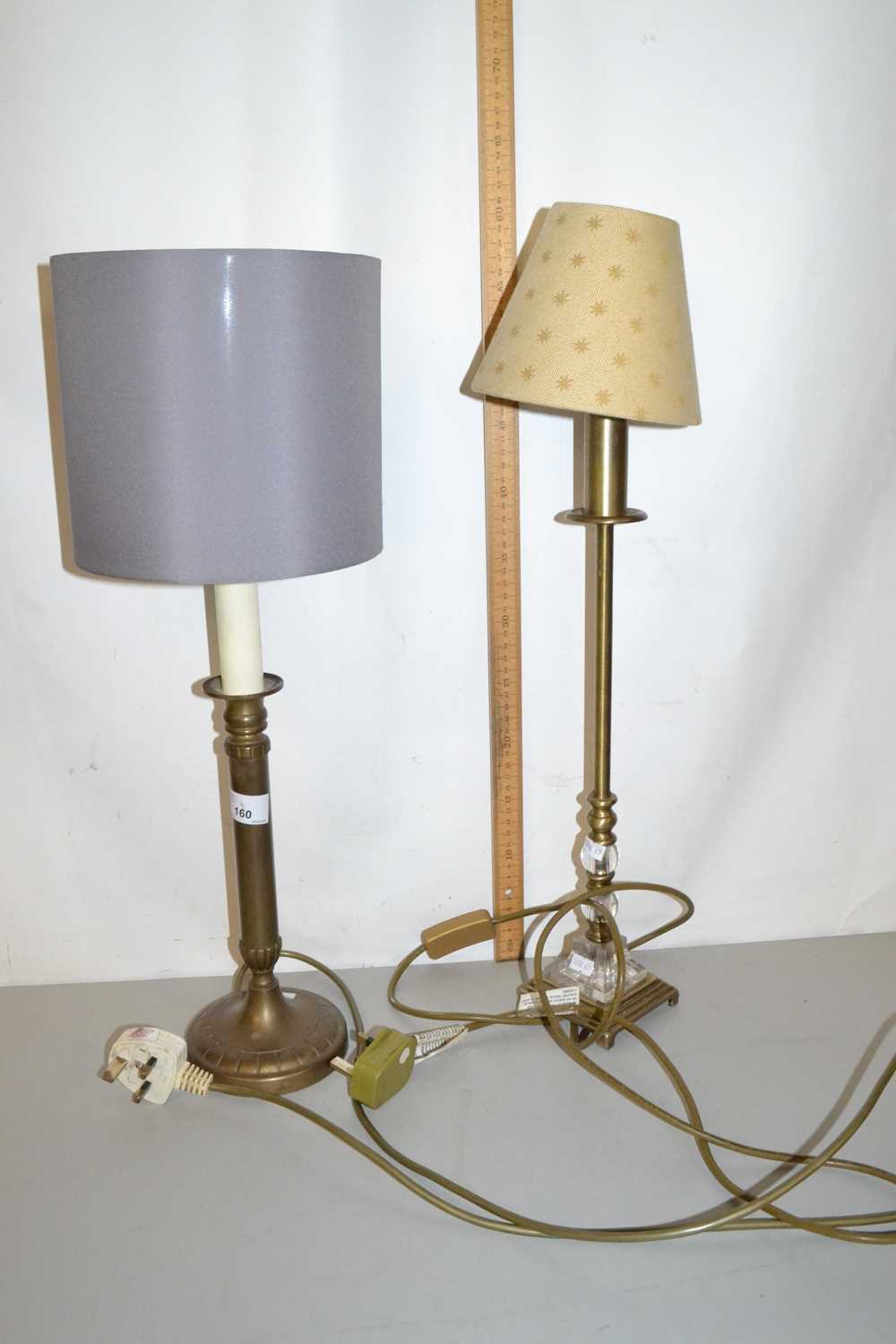 Two modern table lamps