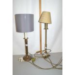 Two modern table lamps