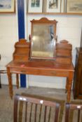 Late Victorian mirror back dressing table