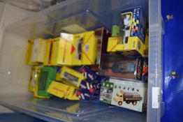 A collection of various boxed toy vehicles to include Shell sports car collection, Matchbox and