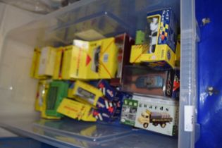 A collection of various boxed toy vehicles to include Shell sports car collection, Matchbox and