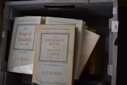 Books to include Oxford History of England, various vols and others