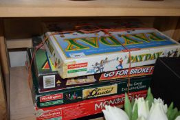 Four games to include Monopoly, Cluedo, Go for Broke and Pay Day