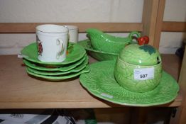 Quantity of Beswick cabbage ware and other similar with royal commemoratives