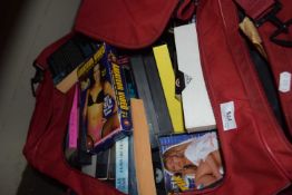 Quantity of assorted books and VHS cassettes