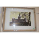 Edwin La Dell RA (British 20th Century) Fettes College, Edinburgh, Limited edition colour