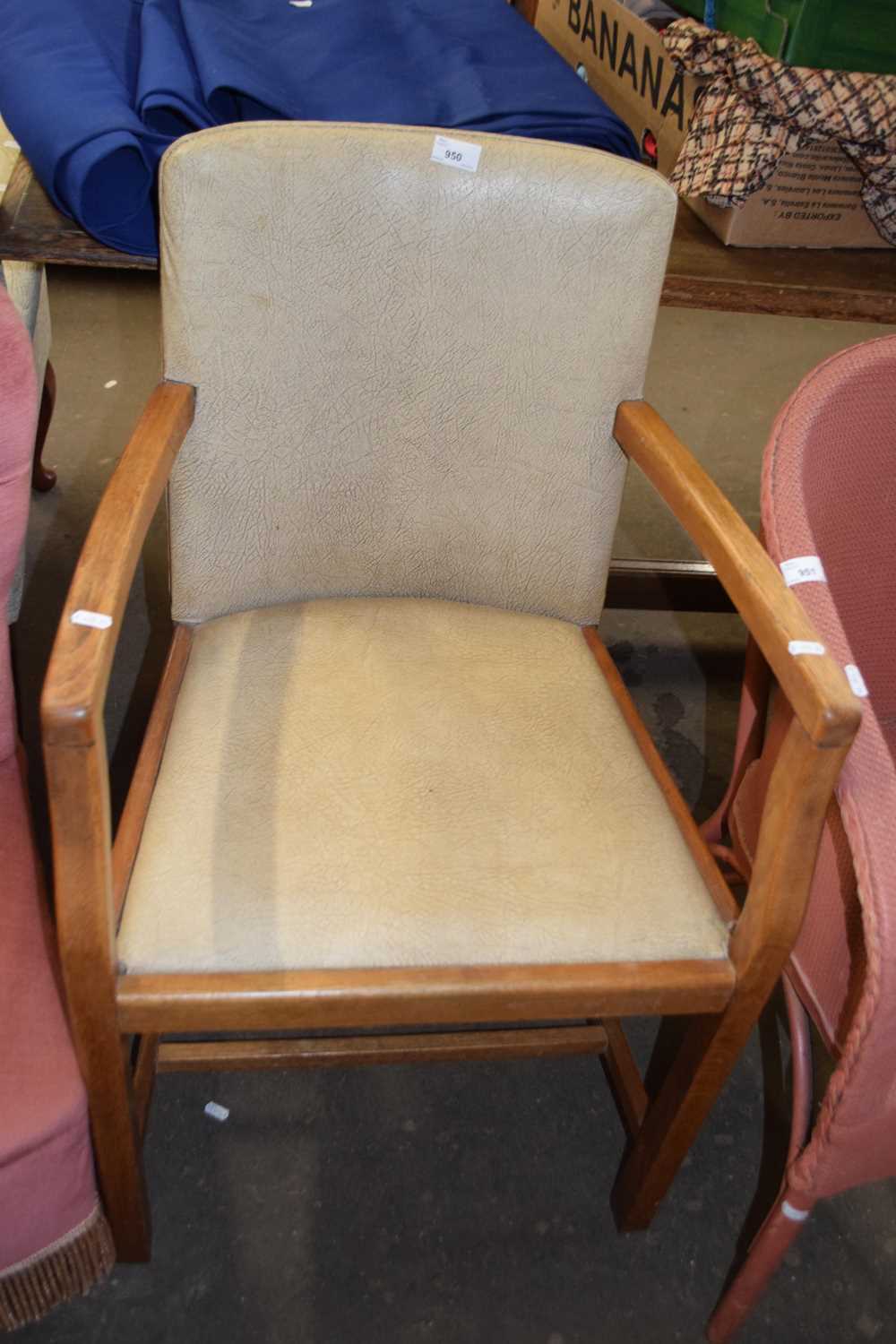 An oak framed carver chair