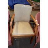 An oak framed carver chair