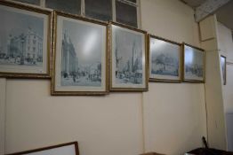 Six reproduction prints of London