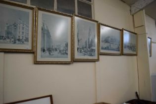 Six reproduction prints of London