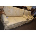 Multiyork three seater sofa and pair of armchairs (3)