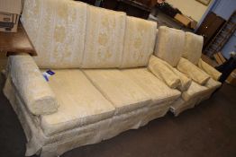 Multiyork three seater sofa and pair of armchairs (3)