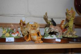 Quantity of Leonardo Collection nature studies figurines and two others