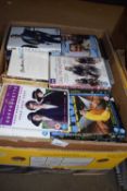 Box of assorted DVD's