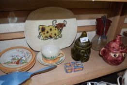 Mixed ceramics to include storage jars, Chinese plates etc