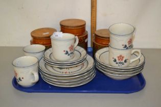 Mixed Lot: Hornsea kitchen storage jars and a quantity of Cumberland tea wares