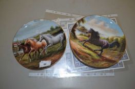 Group of Royal Doulton John Stanford horse collectors plates with certificates