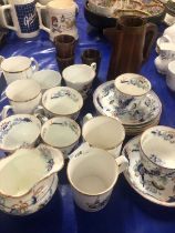 Mixed Lot: Various tea wares, novelty wooden jug and cups