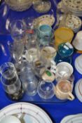 Tray of various assorted drinking glasses and other items to include Royalty issues