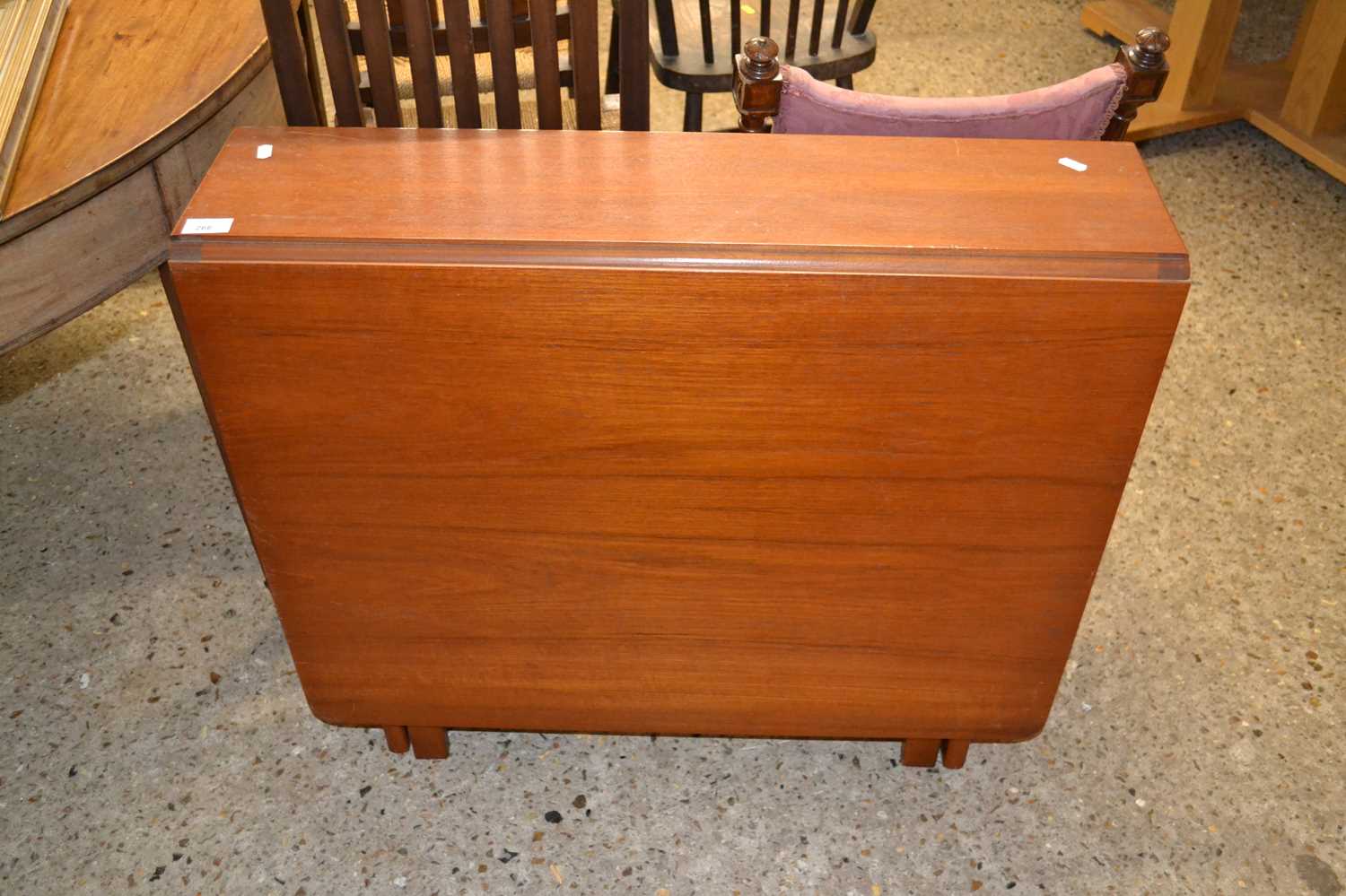 Mid Century teak drop leaf dining table, probably G Plan