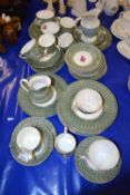 Quantity of Dakin rose decorated tea wares