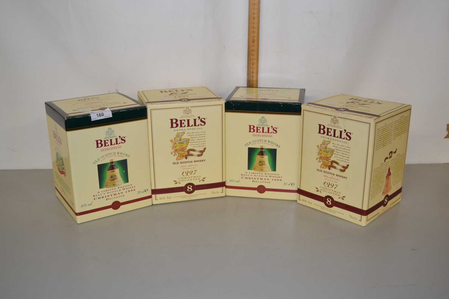 Wade Bells Scotch Whisky - Four boxed Christmas Editions