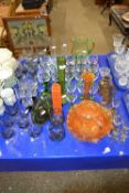 Large Mixed Lot: Various drinking glasses, Carnival glass jug and bowl etc