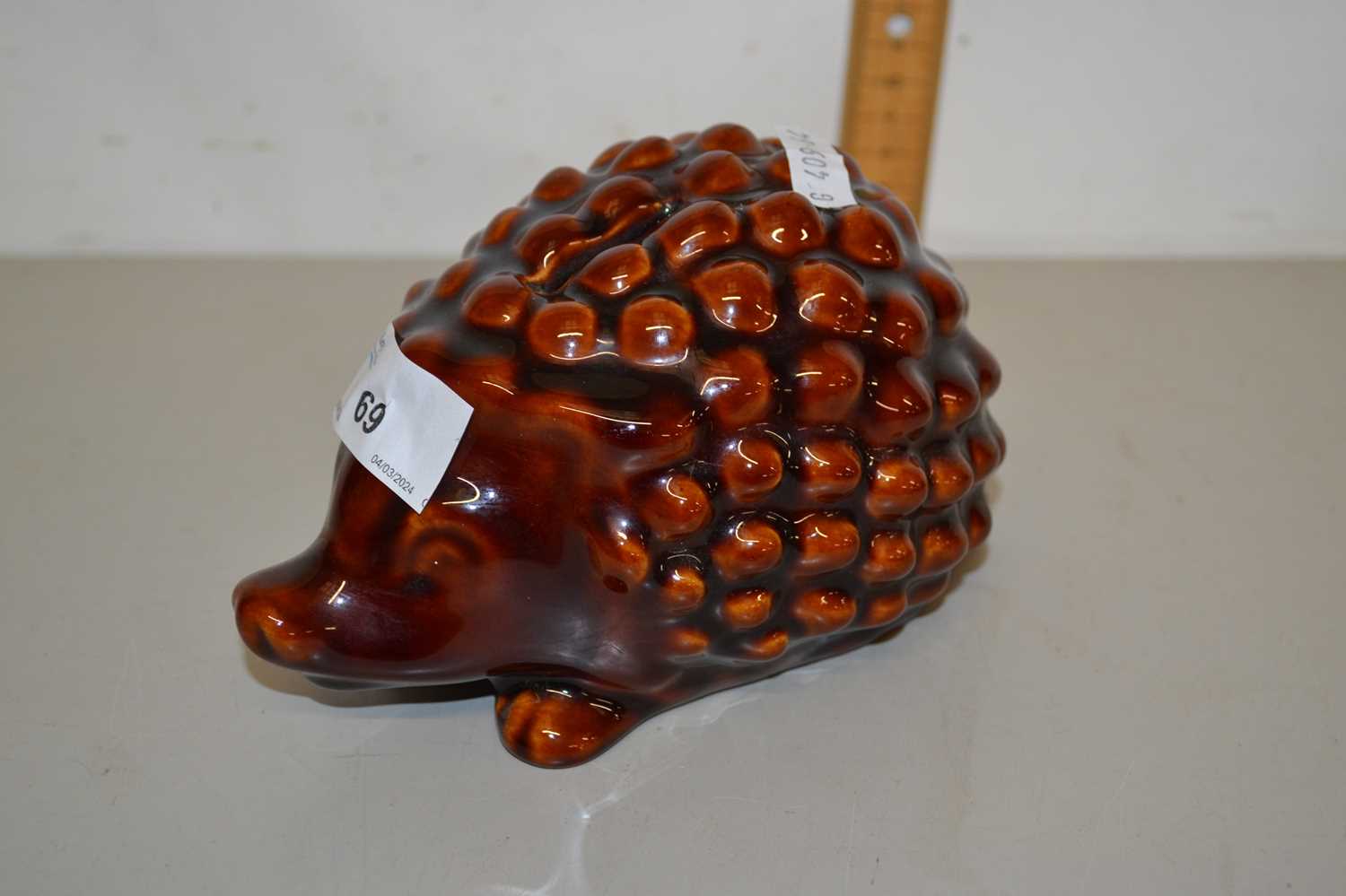 A hedgehog formed money box