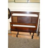 An Edwardian mahogany double bed frame