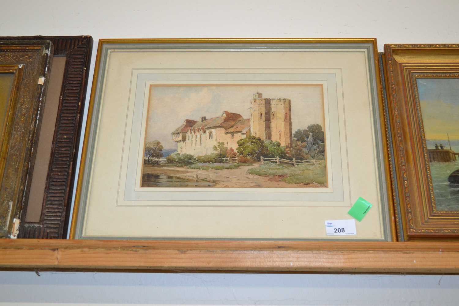 Webster, Stokesay Castle, Shropshire, watercolour, framed and glazed