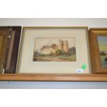 Webster, Stokesay Castle, Shropshire, watercolour, framed and glazed