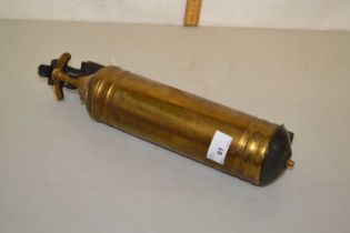 Vintage brass cased fire extinguisher