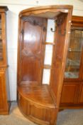 20th Century corner hall stand formed from French armoire doors with a lifting hinged base section