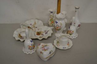 Mixed Lot: Various ceramics to include a range of Aynsley cottage garden items, a further hors d'