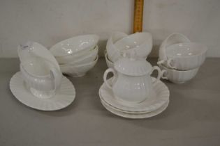 Quantity of Royal Worcester white glazed table wares