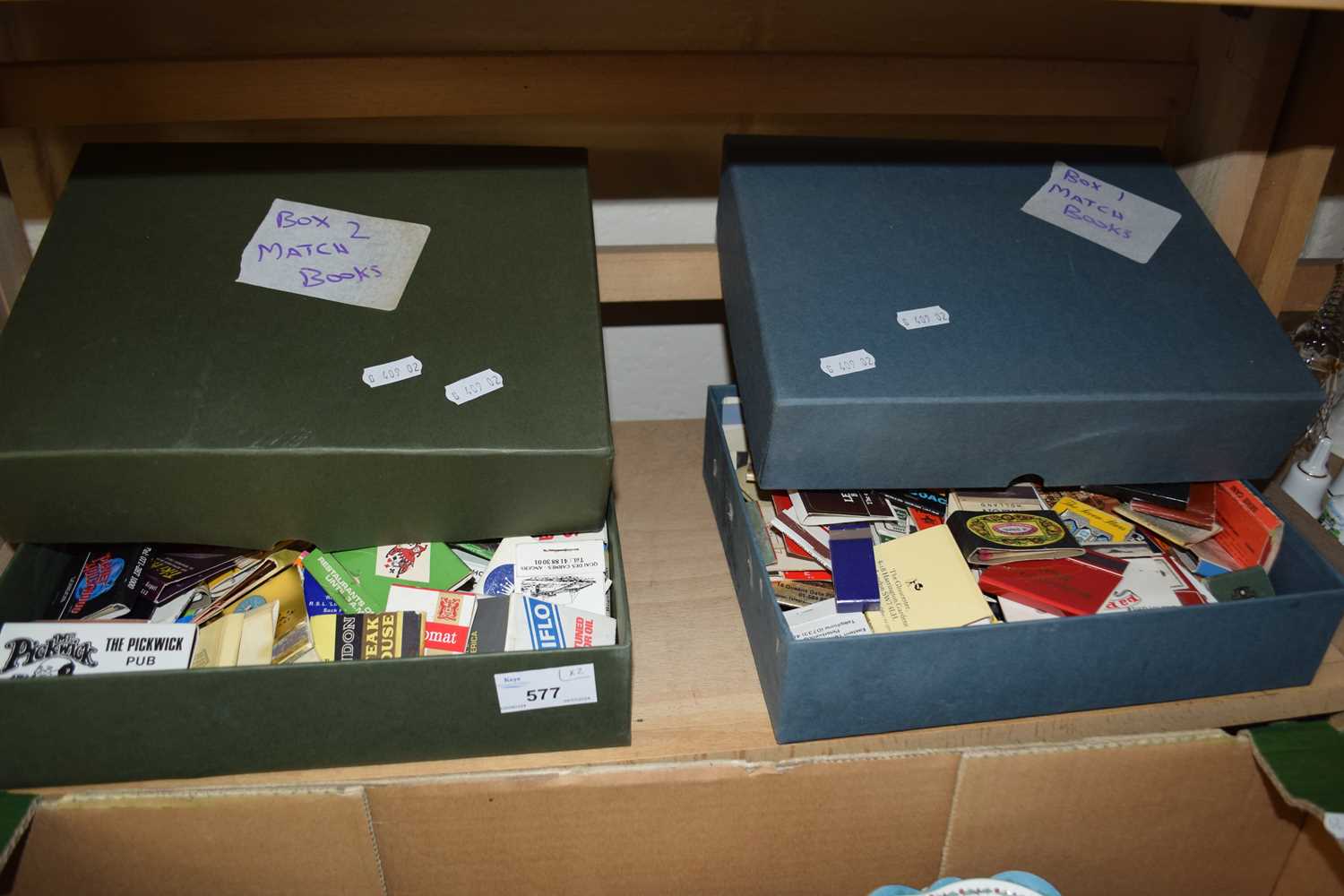 Two boxes of match books