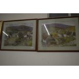 Two landscape prints by Terence McEawn, framed and glazed (2)