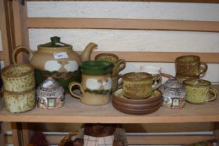 Quantity of Studio Pottery coffee set and others