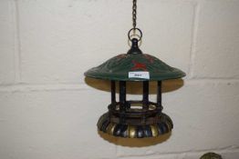 Hanging cast iron bird feeder