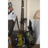 Quantity of rods and fishing tackle